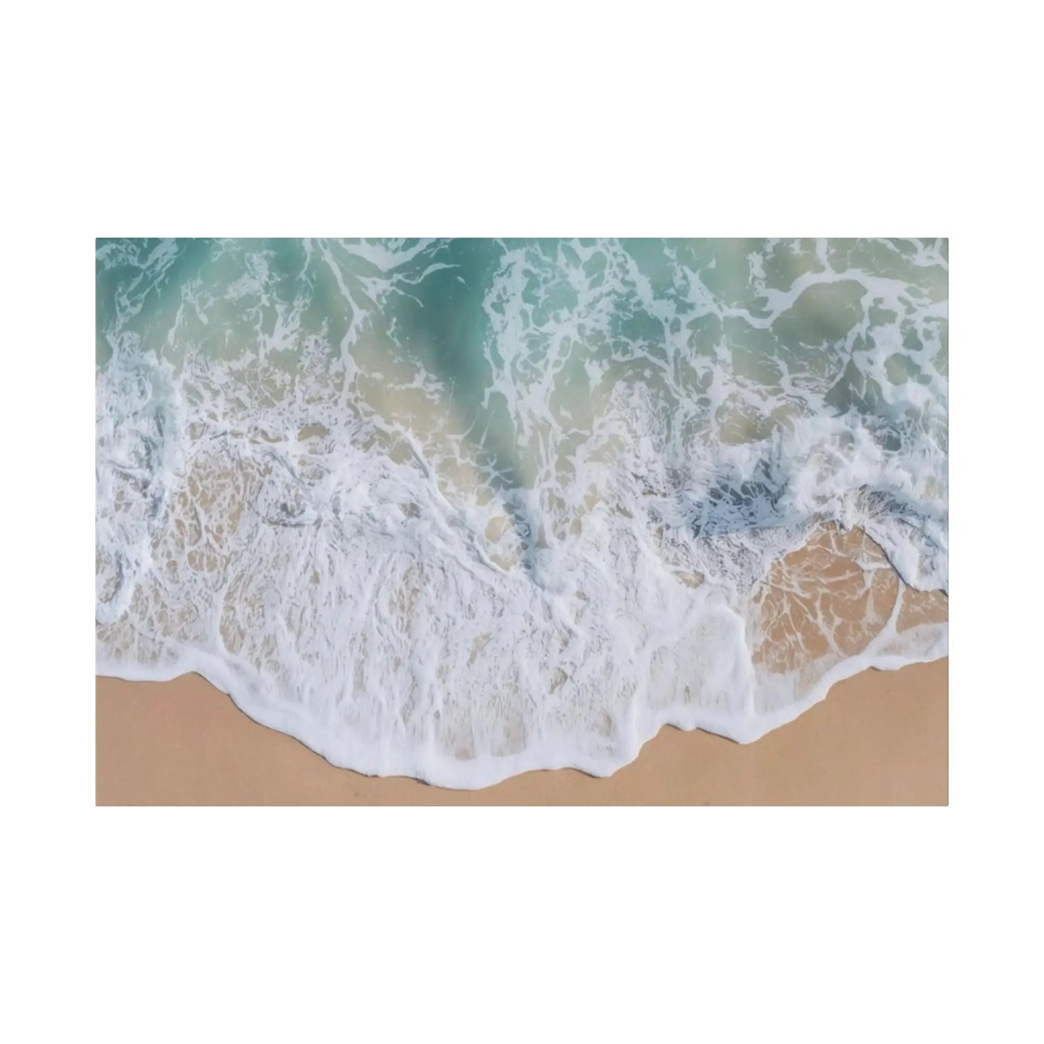 Ocean Waves Beach Canvas Printify