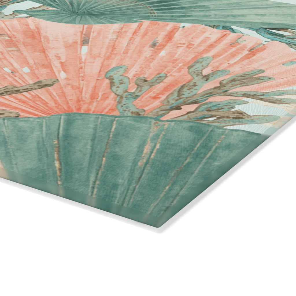 Coralina Glass Cutting Board  Home Decor
