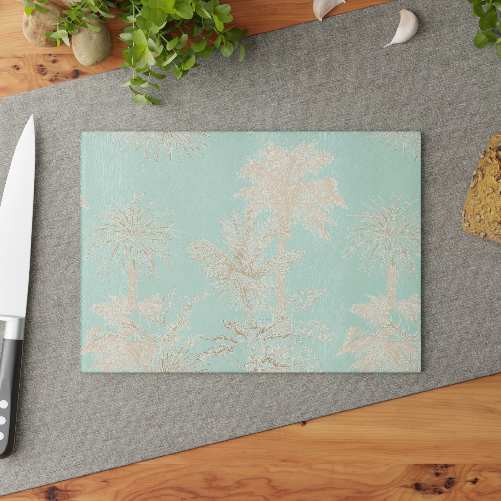 Biscayne Palm Cutting Board  Home Decor