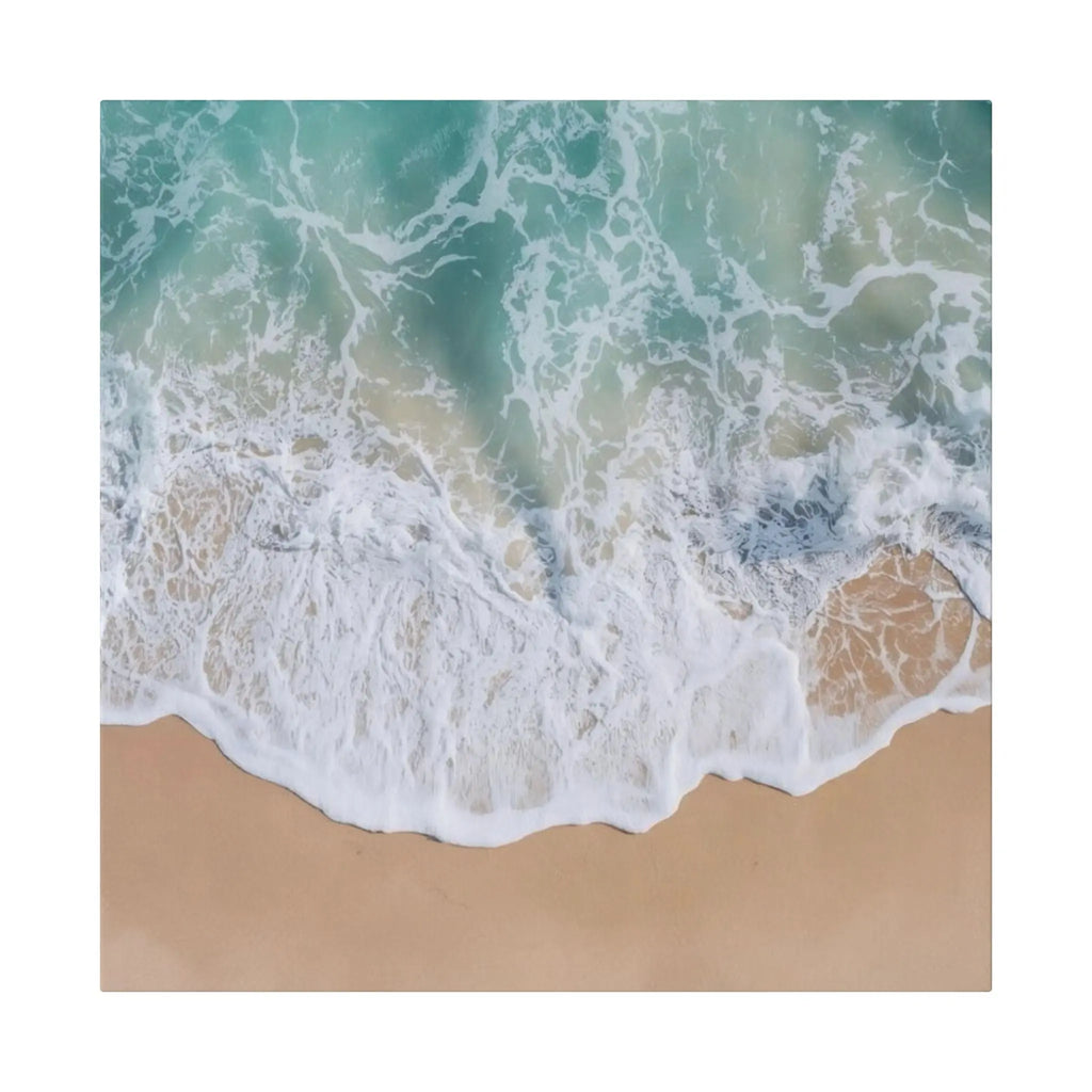 Ocean Waves Beach Canvas Printify