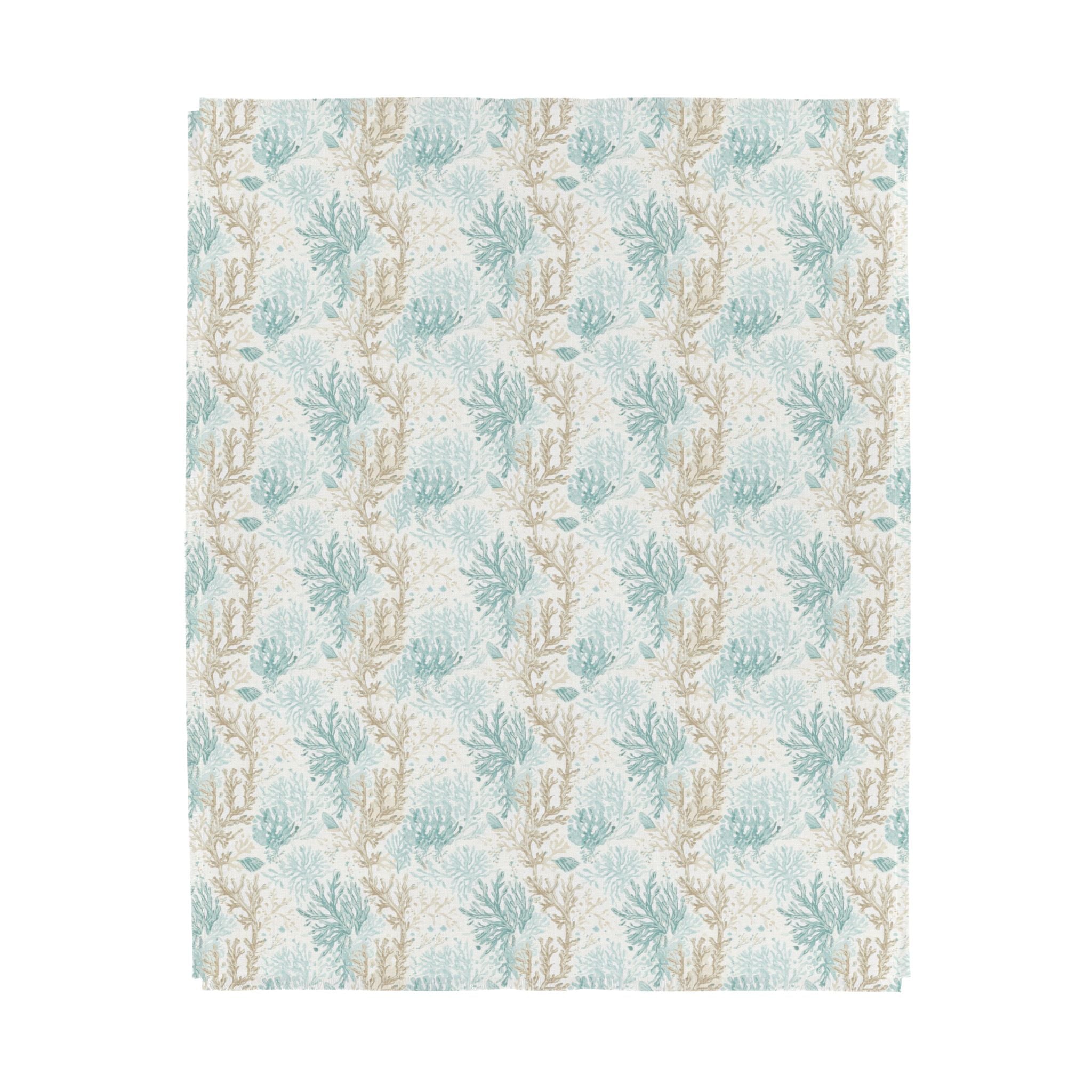 Coral Cove Woven-Style Blanket  Home Decor