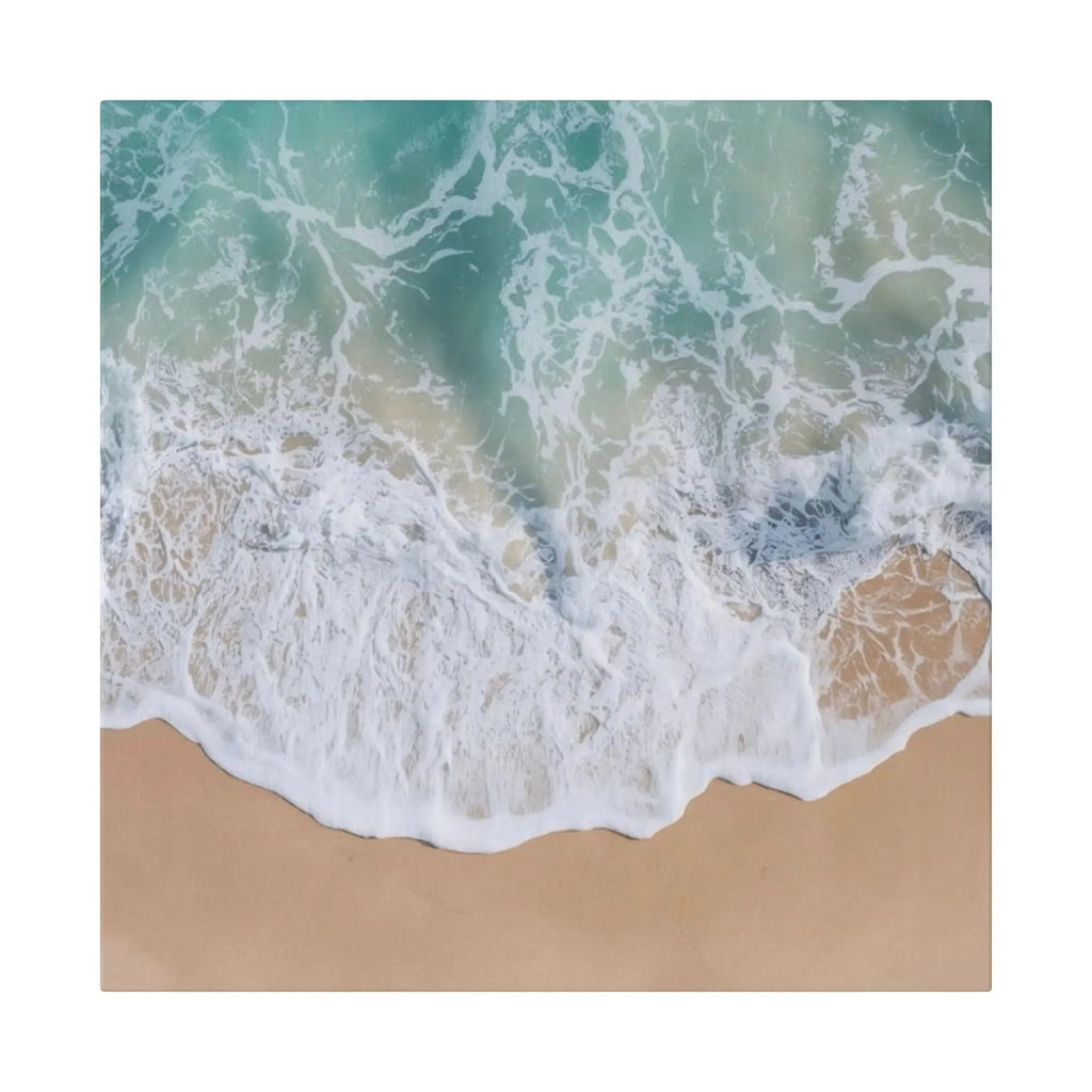 Ocean Waves Beach Canvas Printify