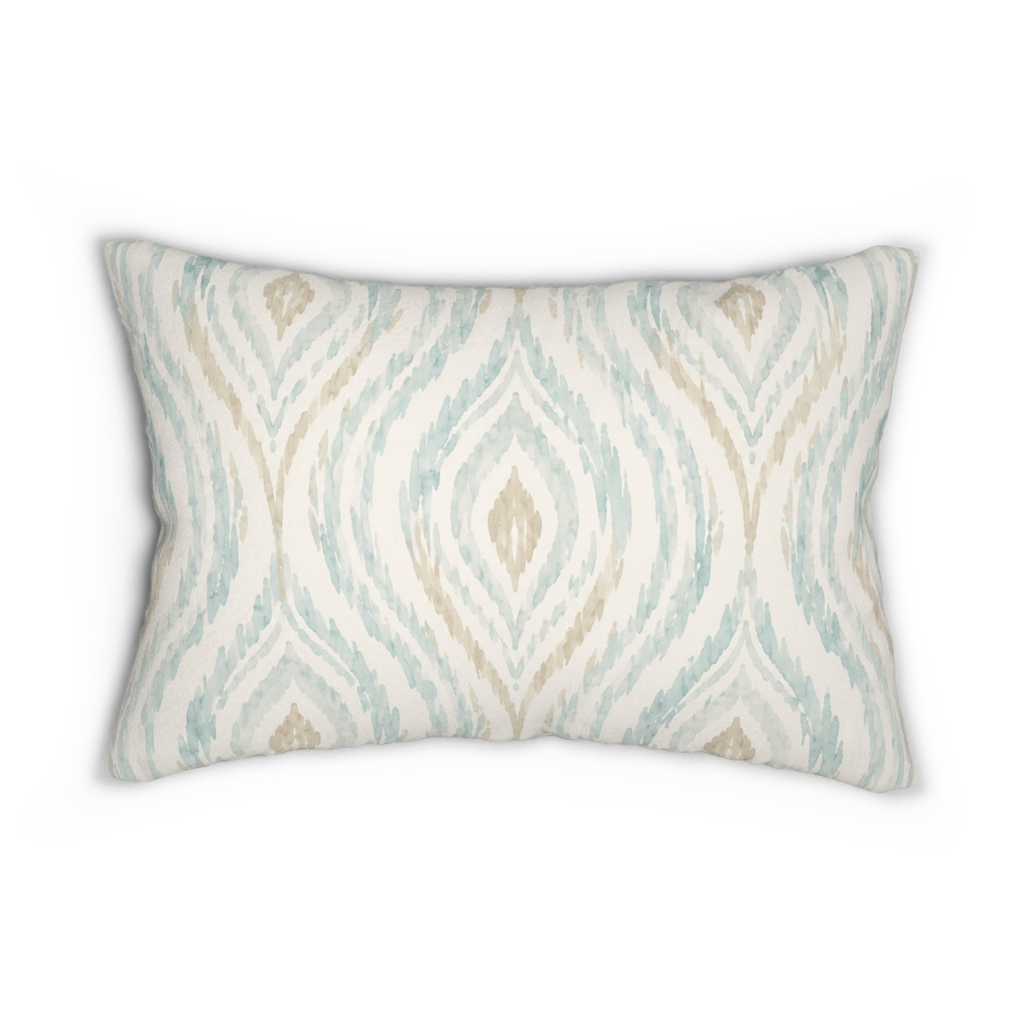 Azure Dunes Ikat Lumbar Pillow  Home Decor