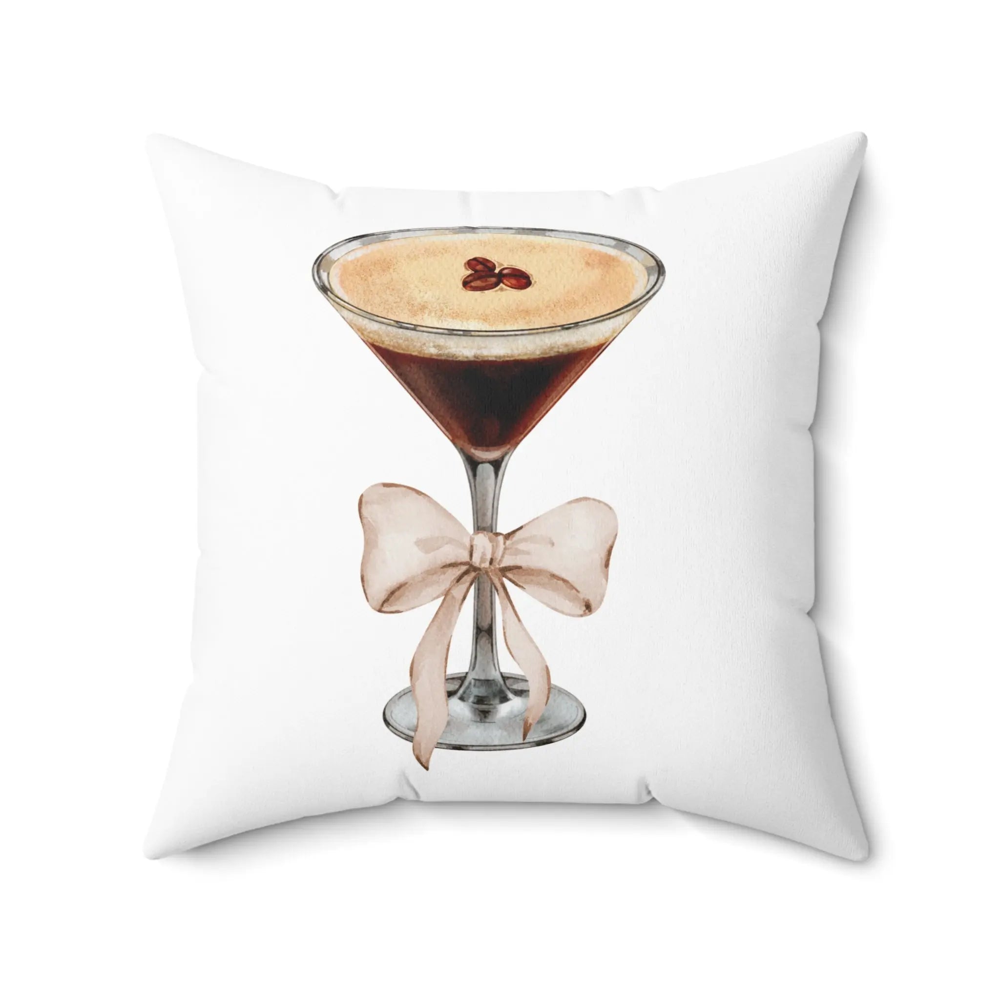 Coquette Espresso Martini Throw Pillow Printify