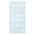 Leaf Pattern Cotton Beach Towel — Light Blue Tropical Palm Design Printify