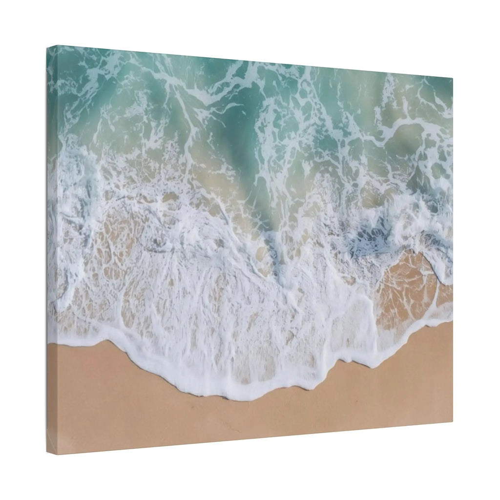 Ocean Waves Beach Canvas Printify