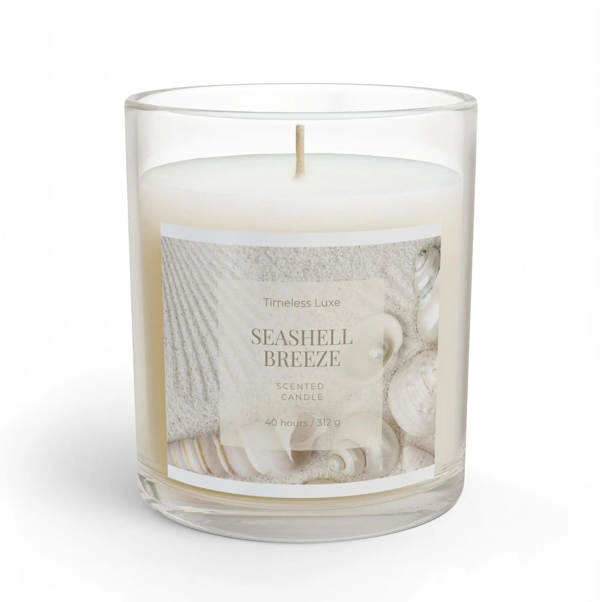 Seashell Breeze Scented Candle Printify