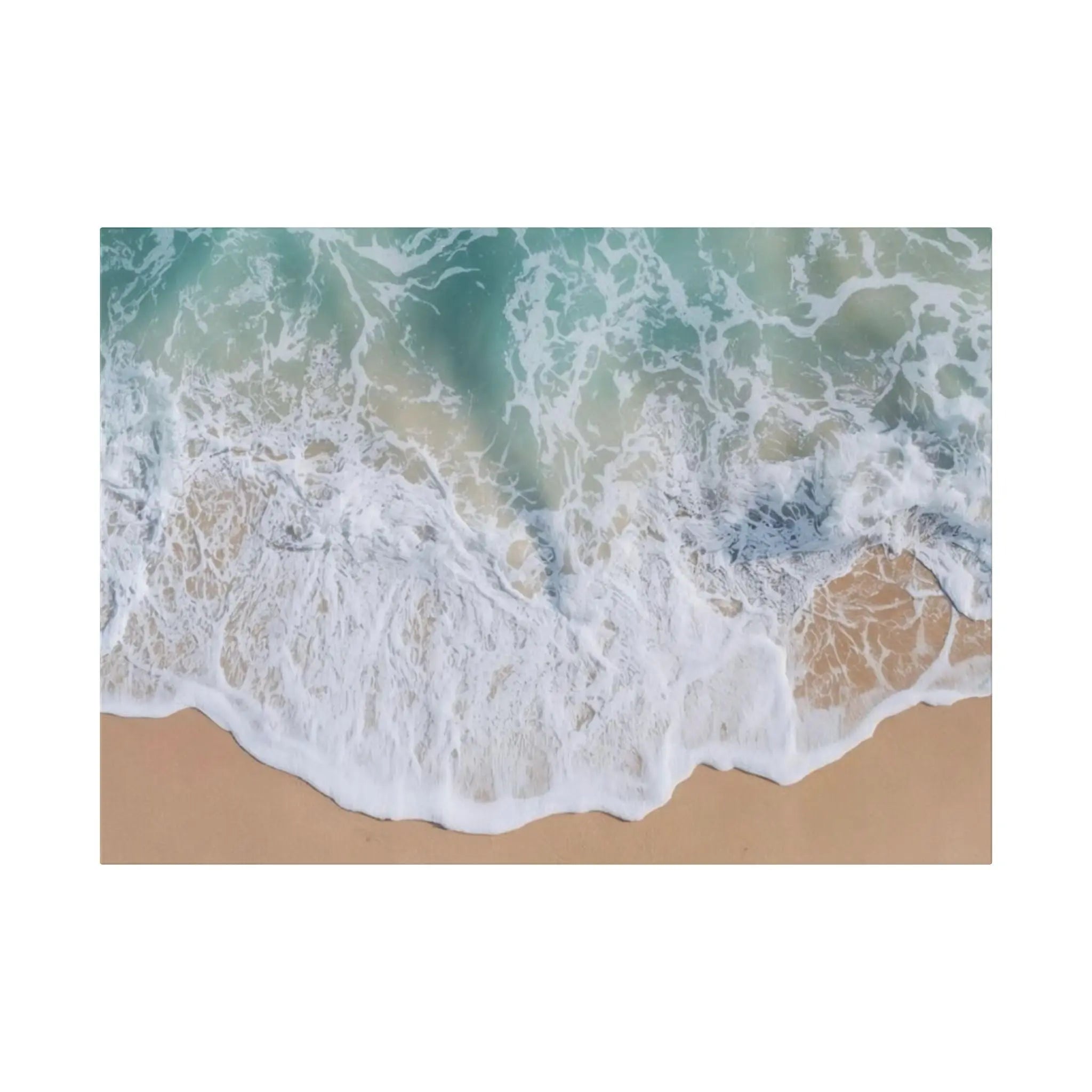 Ocean Waves Beach Canvas Printify