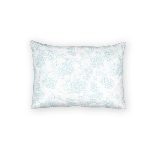 Blue Cloud Floral Pillow Sham — Soft Cotton Decorative Pillowcase  Home Decor