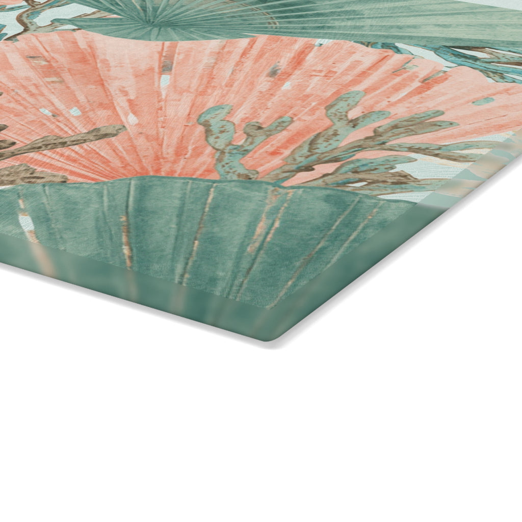 Coralina Glass Cutting Board  Home Decor