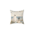 Coastal Ghost Pumpkin Pillow — Halloween Beach Decor Throw Pillow  Home Decor