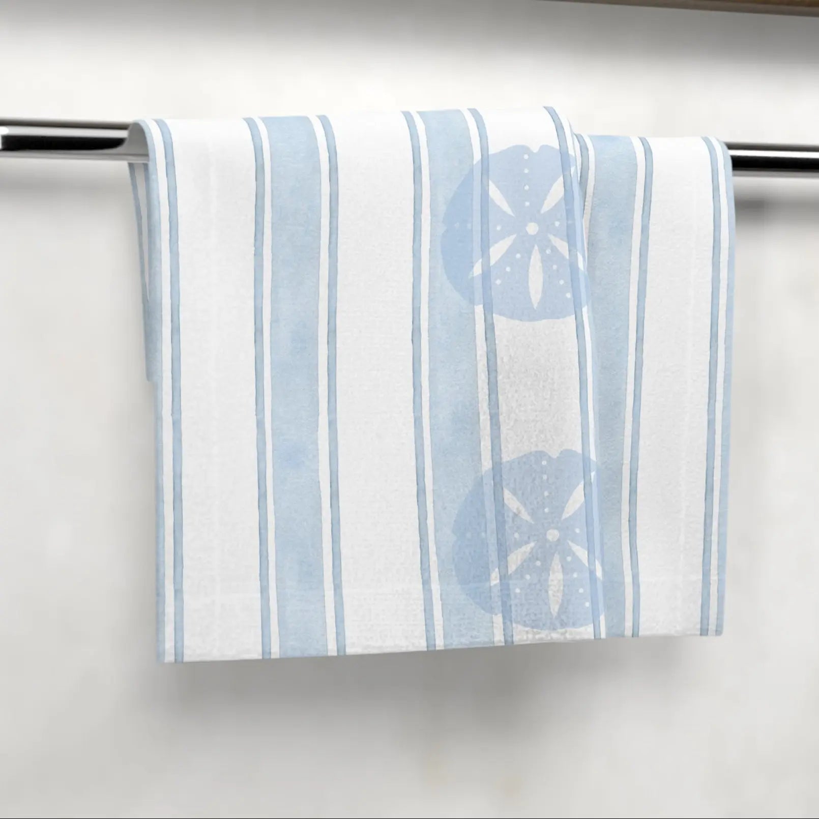 Coastal Striped Face Towel Printify