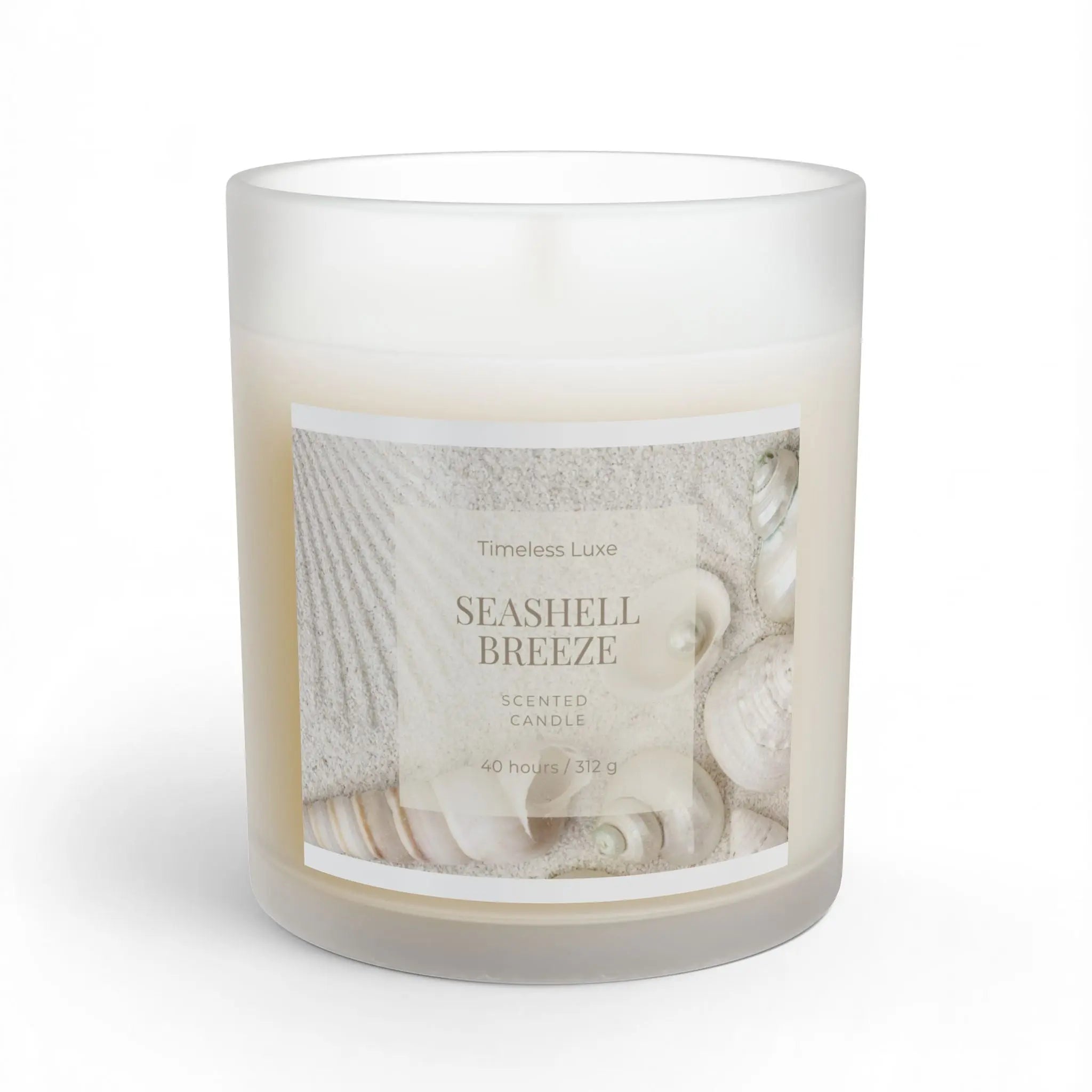 Seashell Breeze Scented Candle Printify