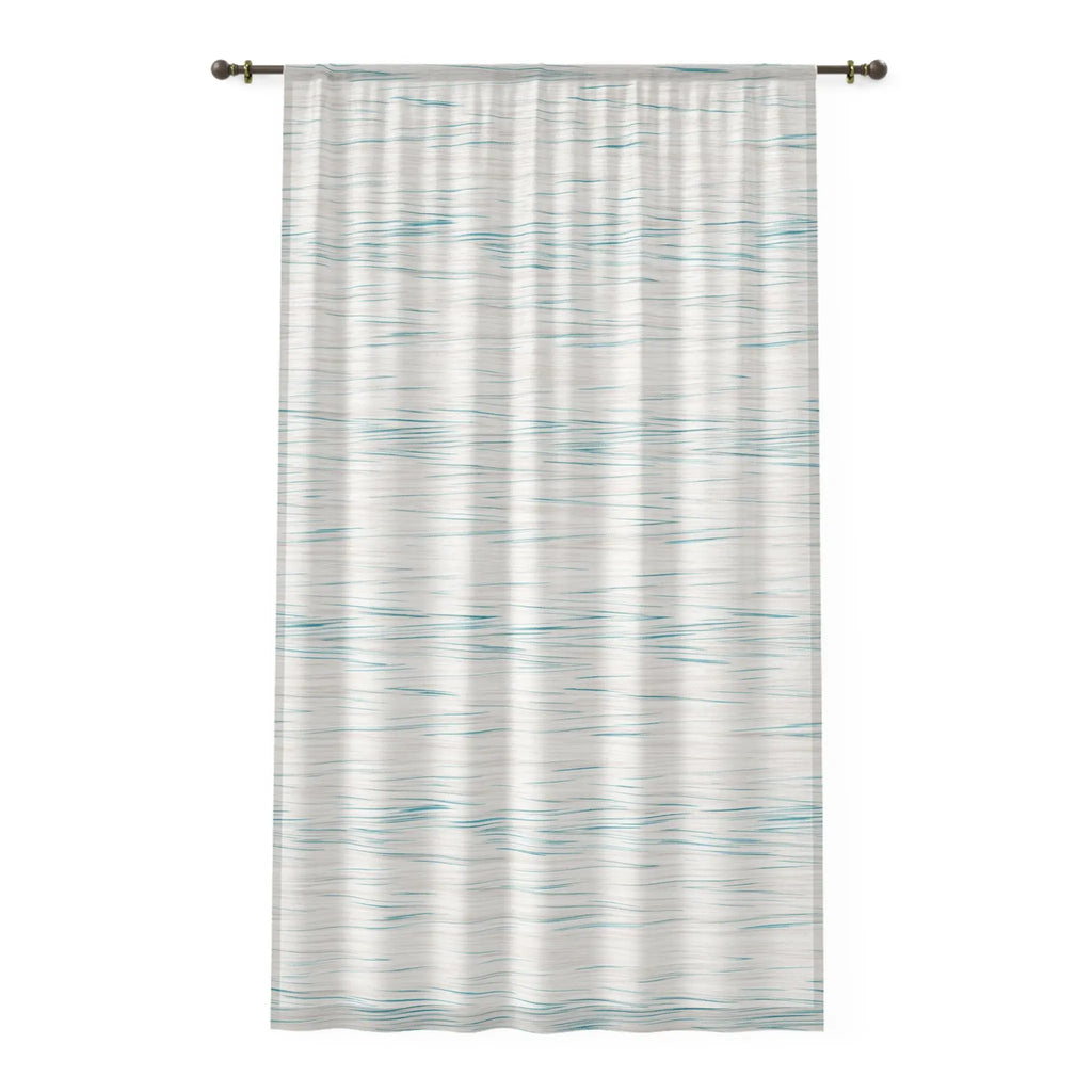Coastal Breeze Sheer Curtain (50"x 84") Printify