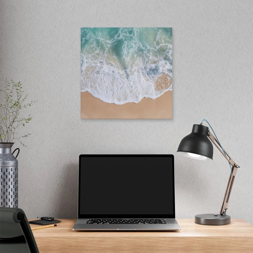 Ocean Waves Beach Canvas Printify