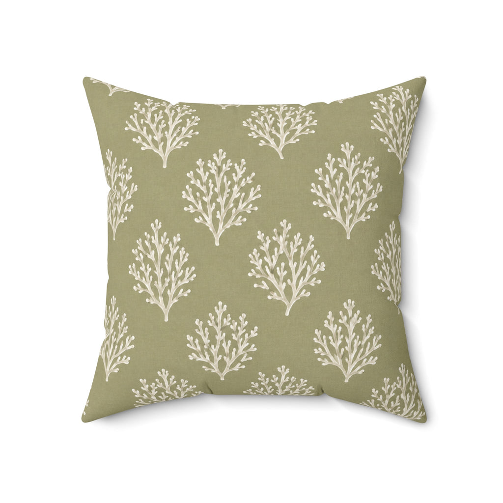 Olive Reef Throw Pillow  Home Decor