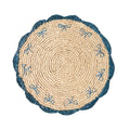 Payton James Handwoven Bow Placemats – Hand-Crocheted Raffia Palm Placemats – Unique Kitchen & Dining Table Decor – Handmade Tableware Payton James