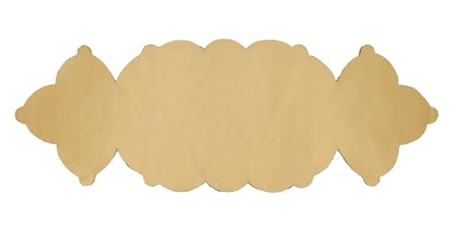 Fennco Style Hand Beaded Elegant Design Table Runner 13" W X 36" L - Gold Table Cover for Banquets, Christmas, Special Events and Home Décor  Home