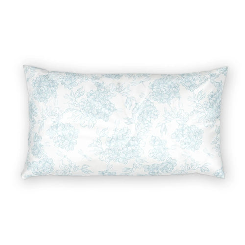 Blue Cloud Floral Pillow Sham — Soft Cotton Decorative Pillowcase  Home Decor