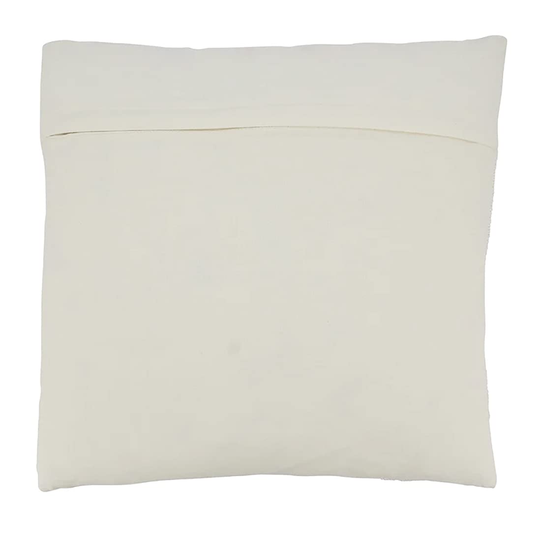 Fennco Styles Hand Beaded Seashell Cotton Decorative Throw Pillow 16" W x 16" L – Multicolor Coastal Cushion for Home, Couch, Living Room, Bedroom and Office Décor  Home