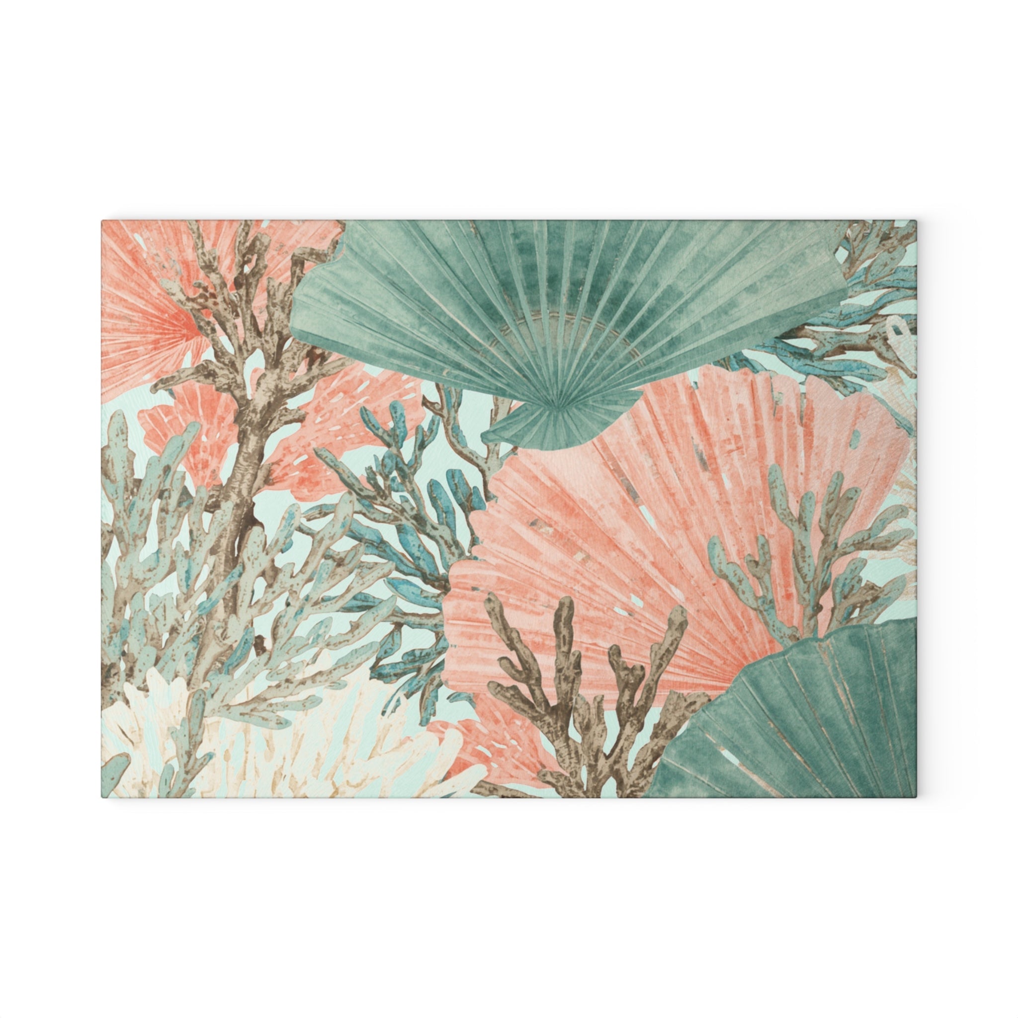 Coralina Glass Cutting Board  Home Decor
