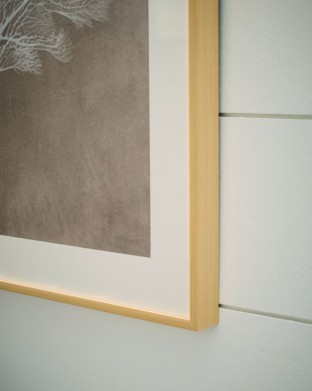Hendridge - Wall Art Set (Set of 3) - Taupe / White  Framed Print Sets