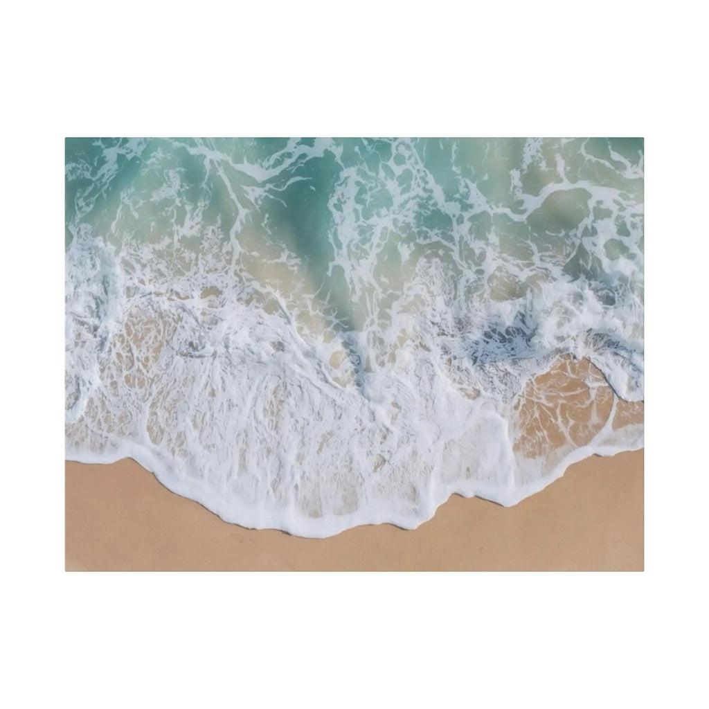 Ocean Waves Beach Canvas Printify