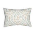 Azure Dunes Ikat Lumbar Pillow  Home Decor