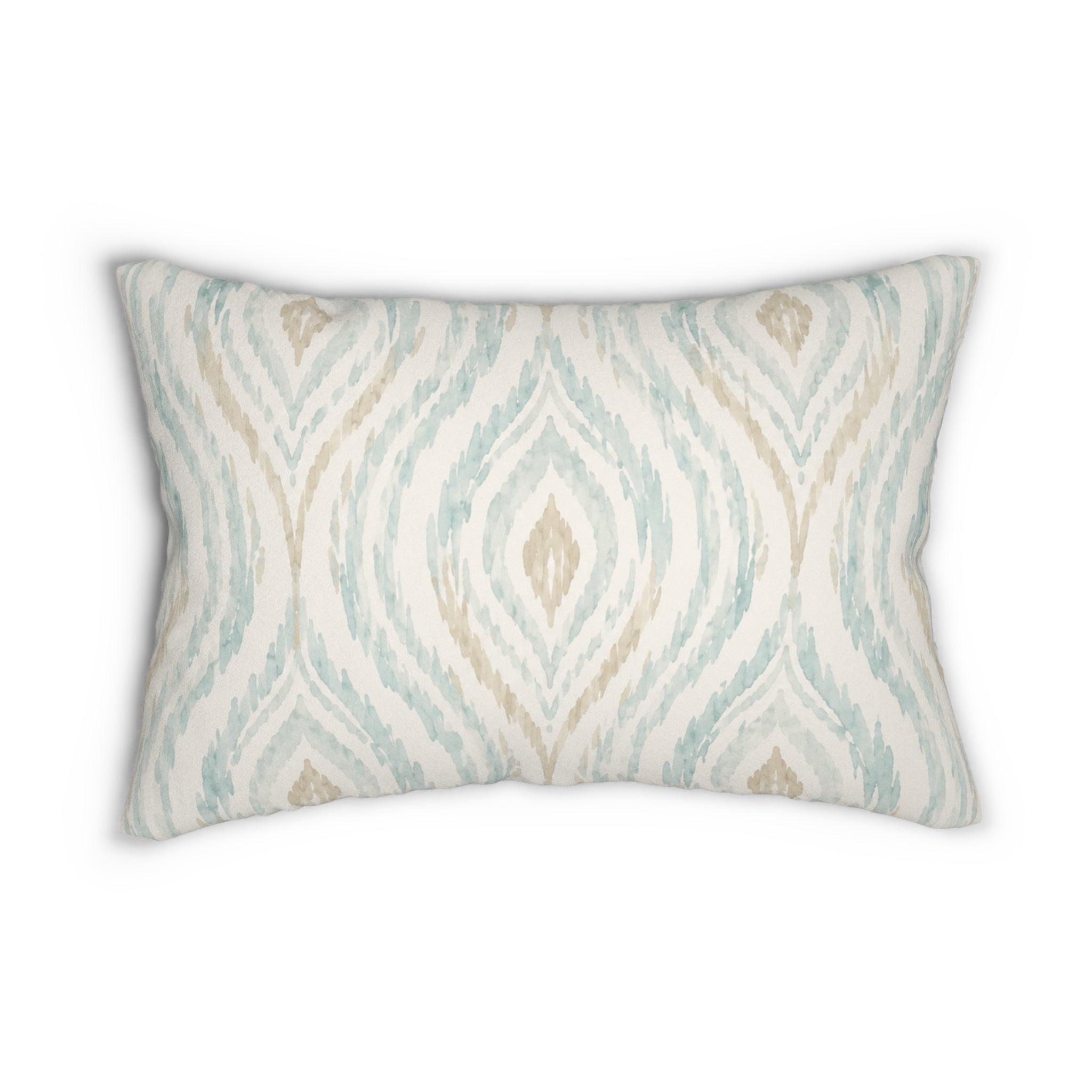 Azure Dunes Ikat Lumbar Pillow  Home Decor