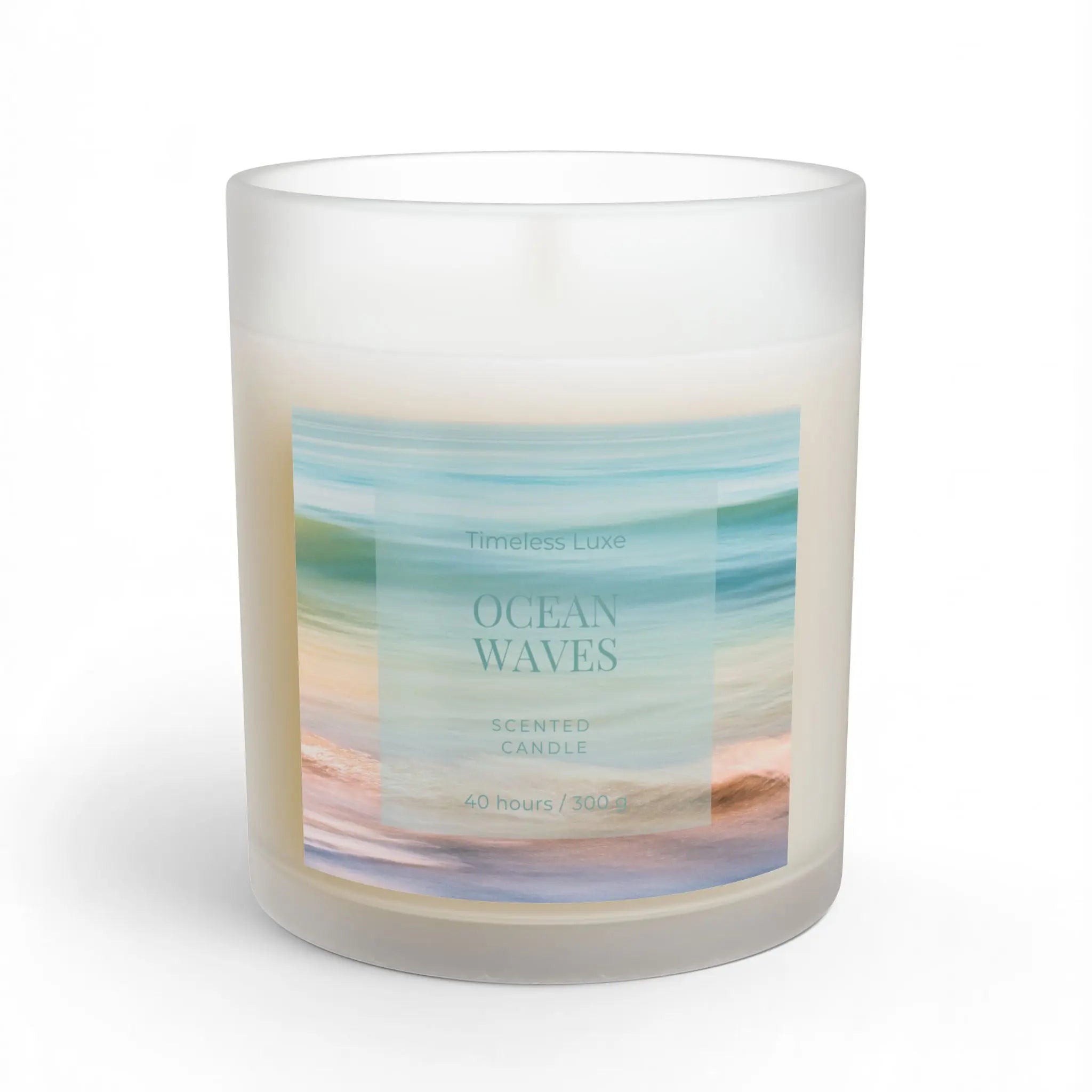 Ocean Waves Scented Candle Printify