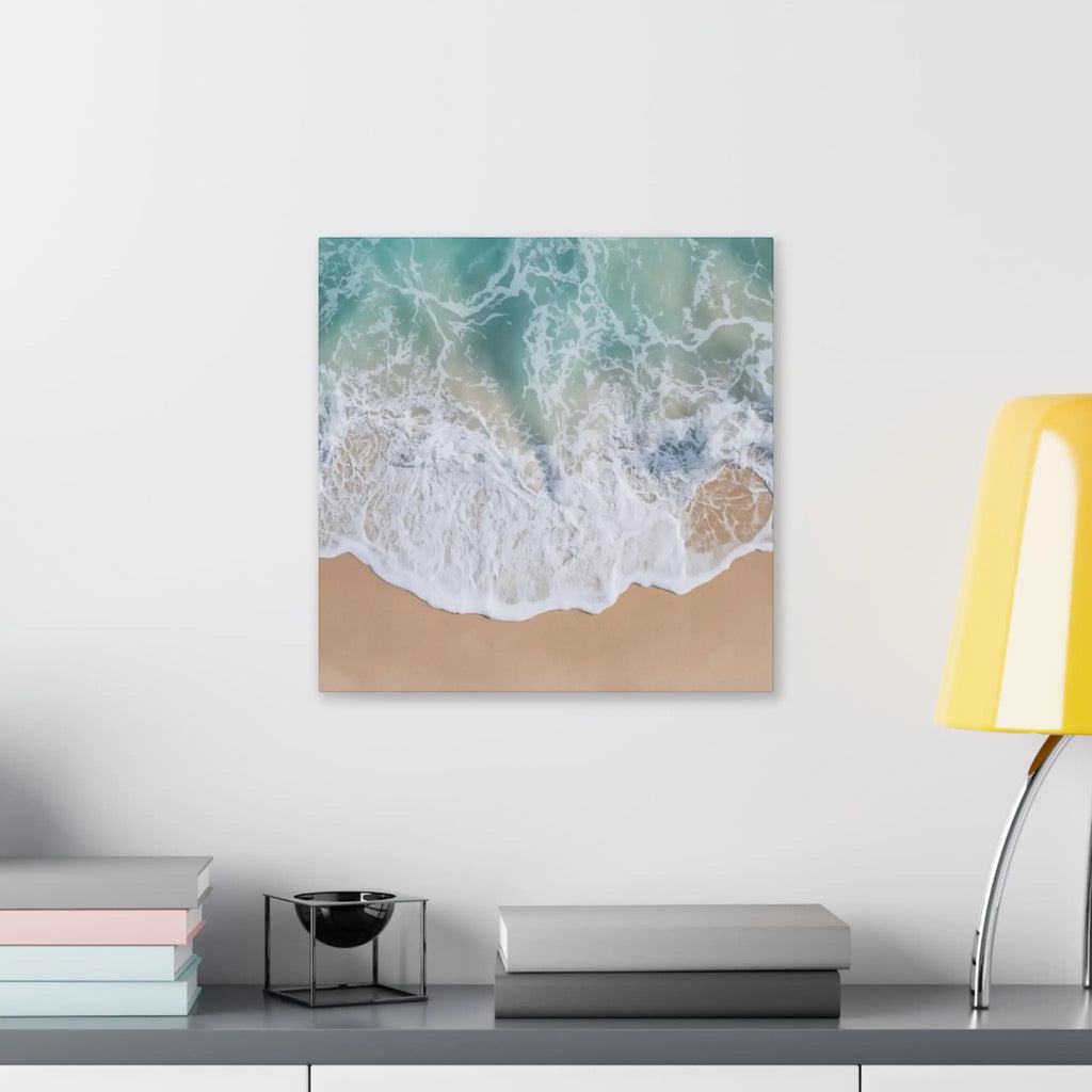 Ocean Waves Beach Canvas Printify