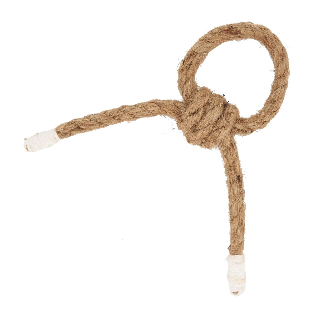 Fennco Styles Handmade Knotted Rope Napkin Rings, Set of 4 - Natural Cotton Napkin Holders for Dining Table, Home, Banquets, Holidays, Family Gatherings and Special Events  Home