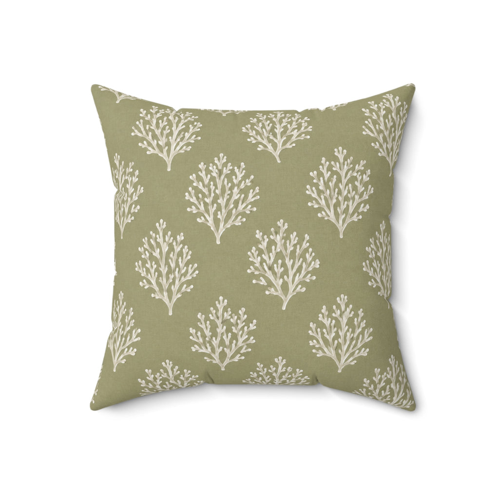 Olive Reef Throw Pillow  Home Decor