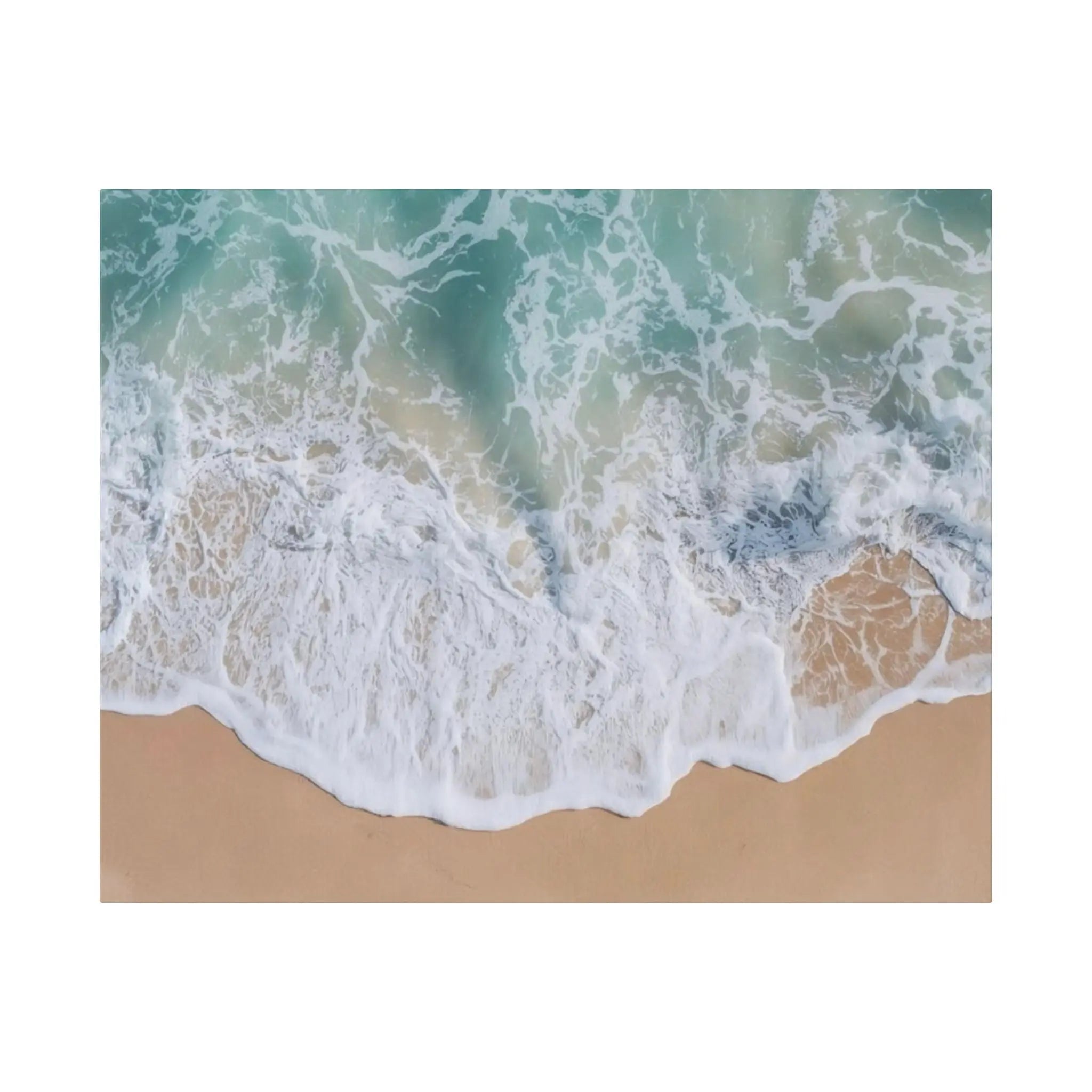 Ocean Waves Beach Canvas Printify
