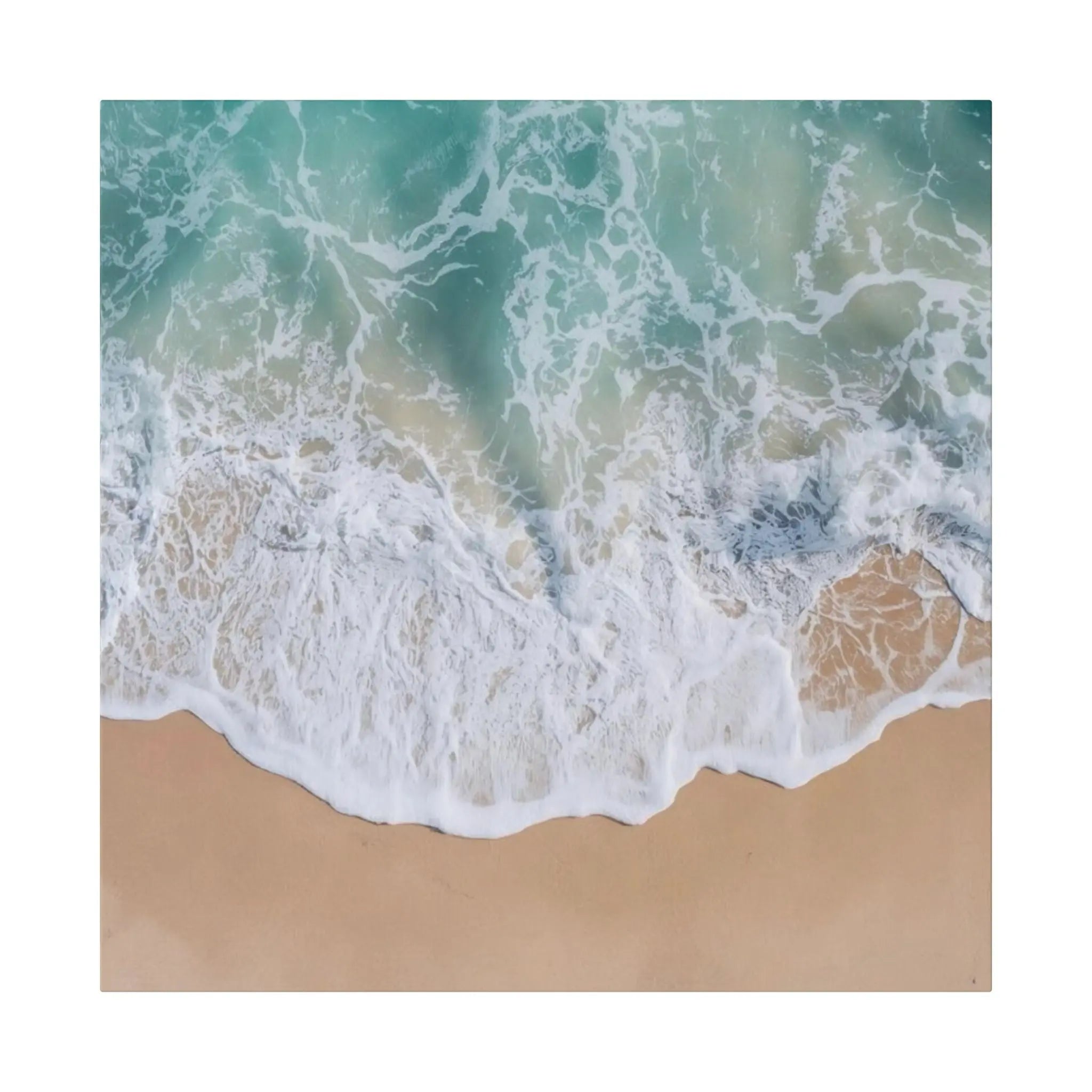 Ocean Waves Beach Canvas Printify