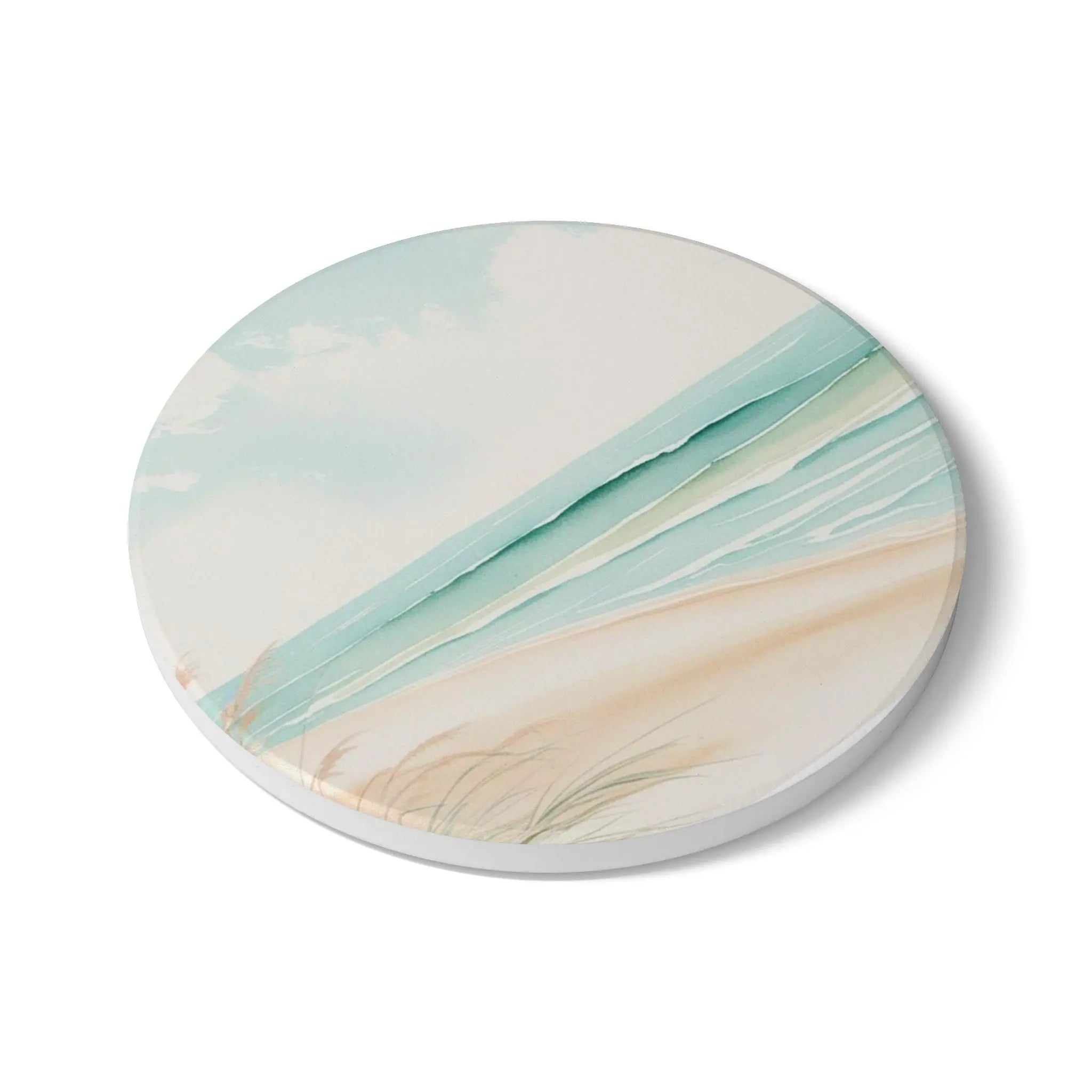 Ceramic Coaster Beach Theme Set Printify