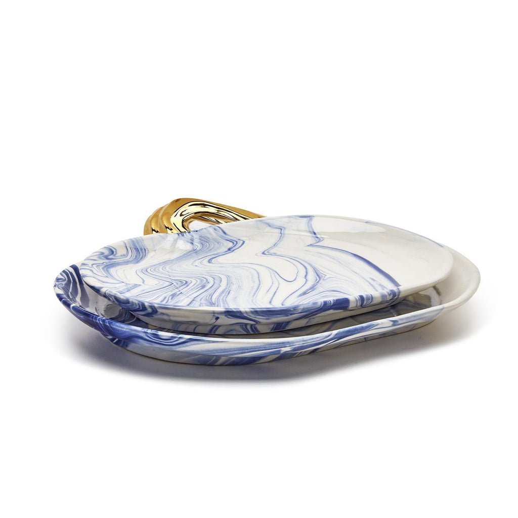 Martha Blue Pumpkin Plate  Pumpkin