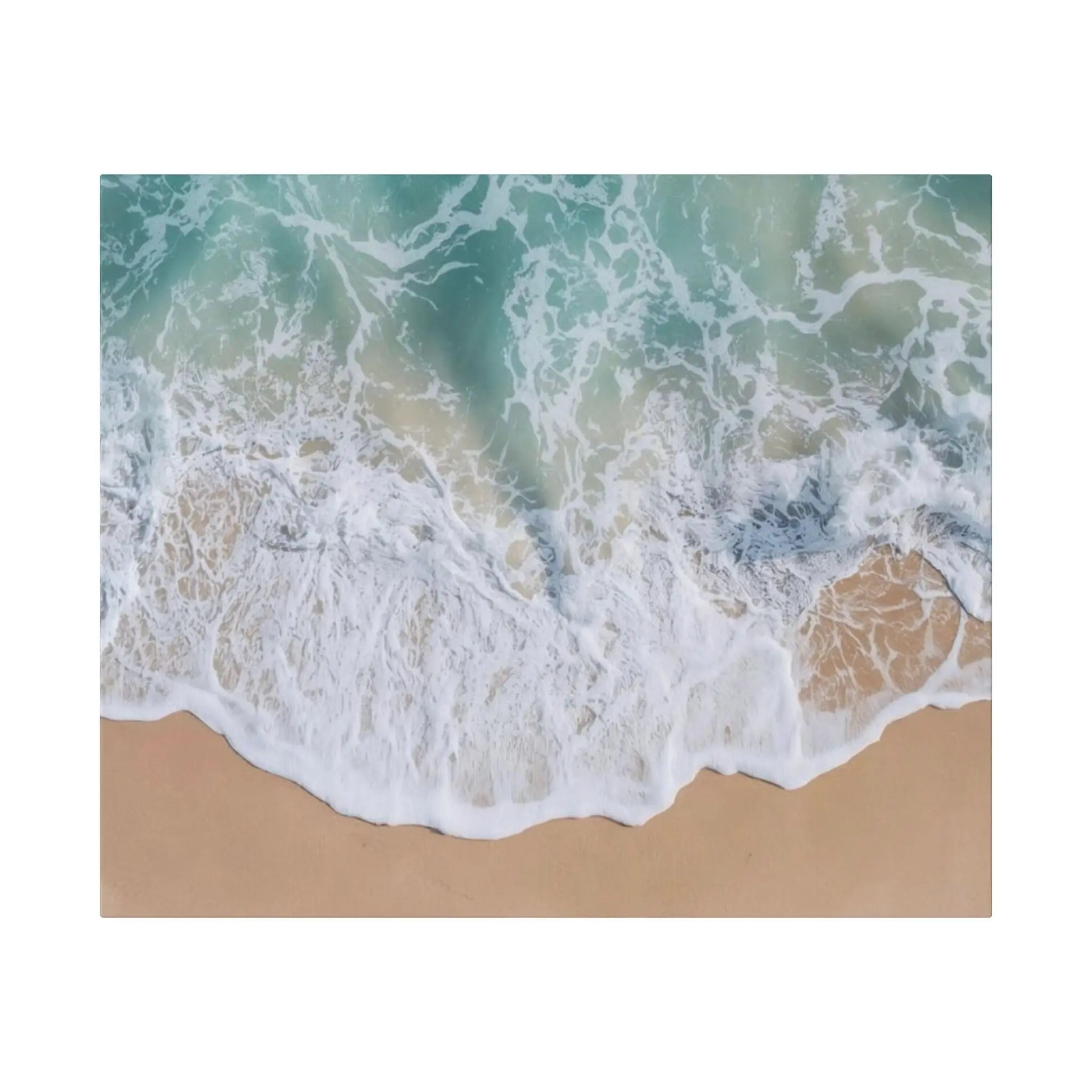 Ocean Waves Beach Canvas Printify