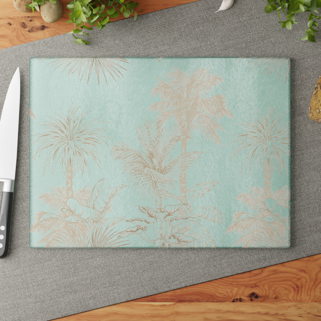 Biscayne Palm Cutting Board  Home Decor