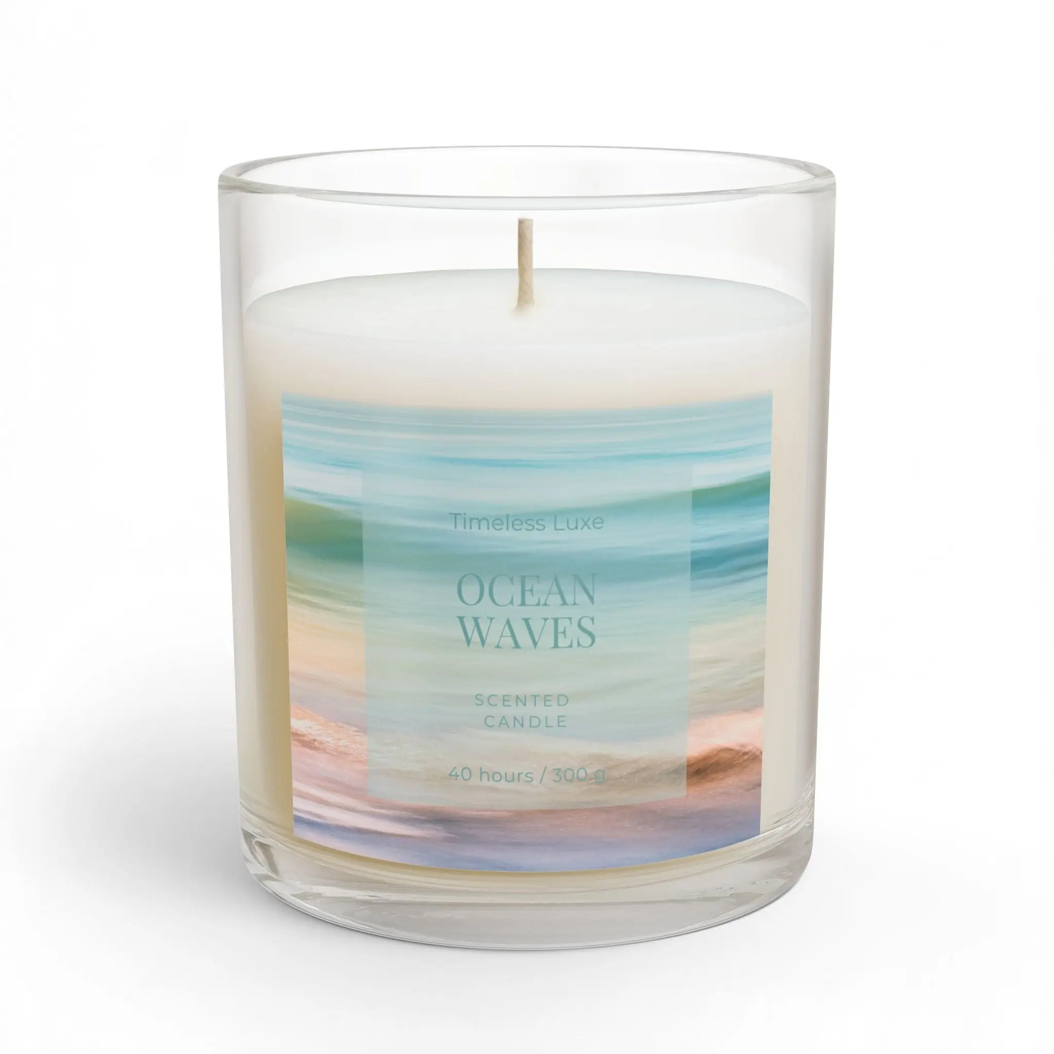Ocean Waves Scented Candle Printify