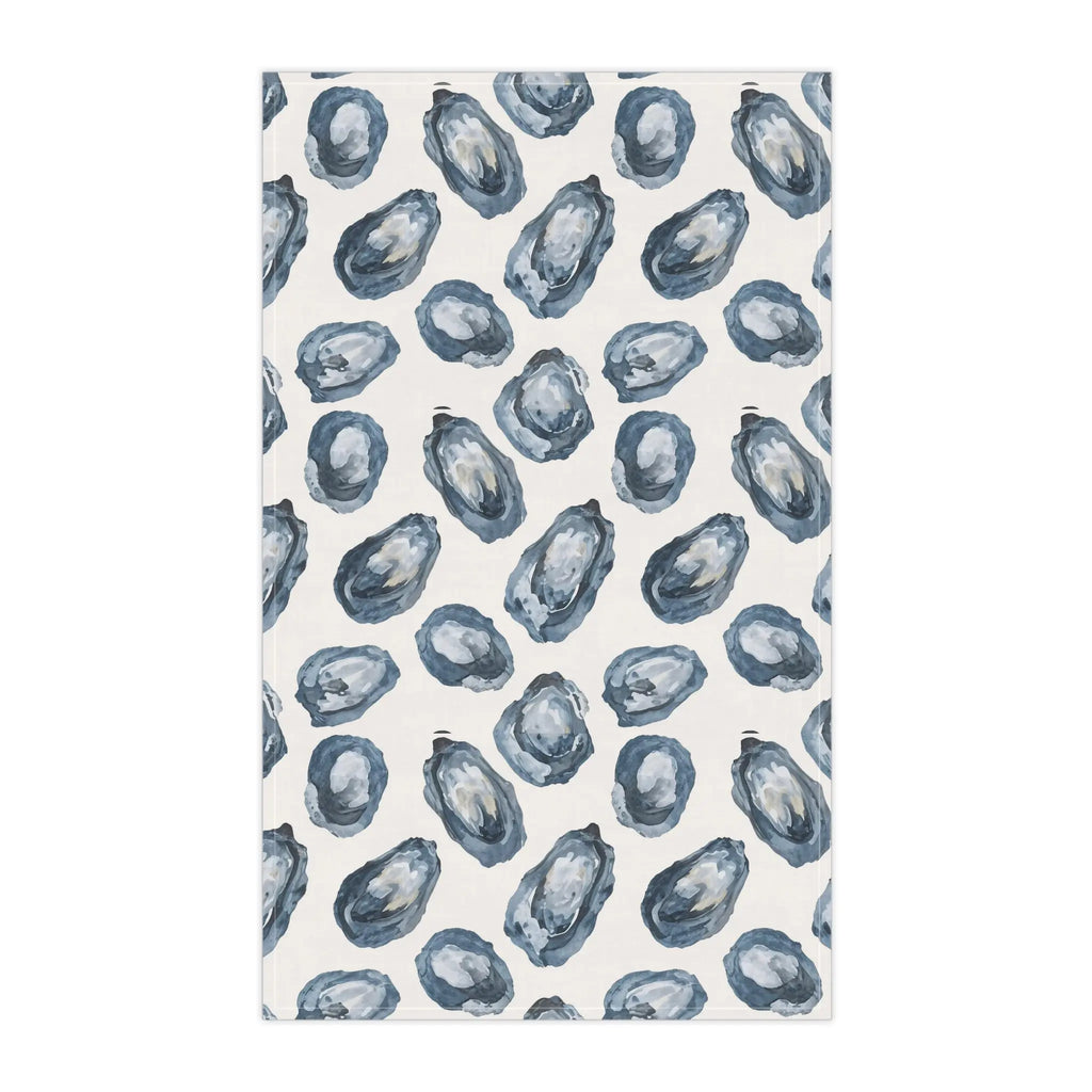 Navy Oyster Kitchen Towel Printify