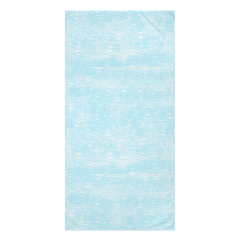 Coastal Tide Cotton Bath Towel Printify