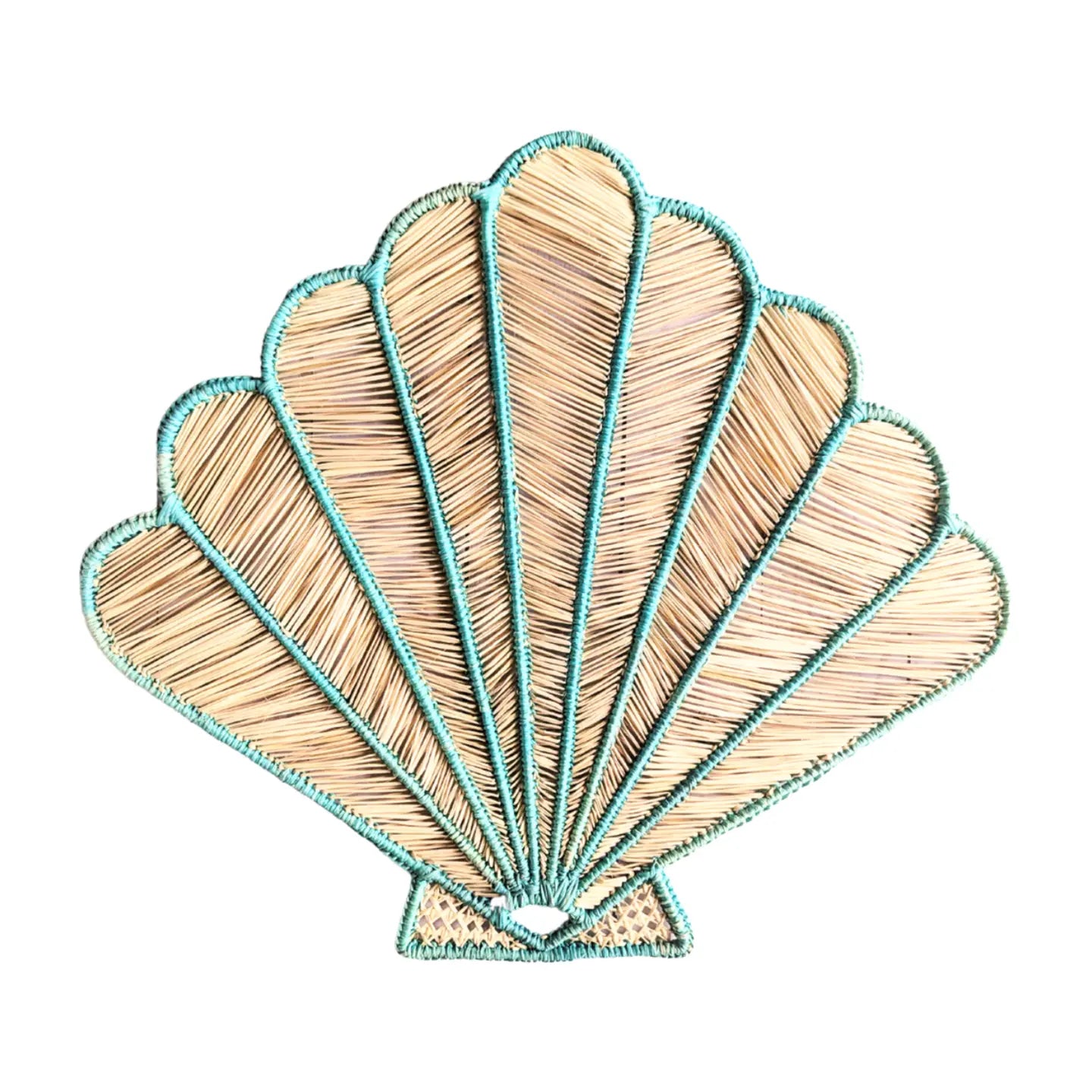 Shell Handwoven Iraca Placemat MacondoForever