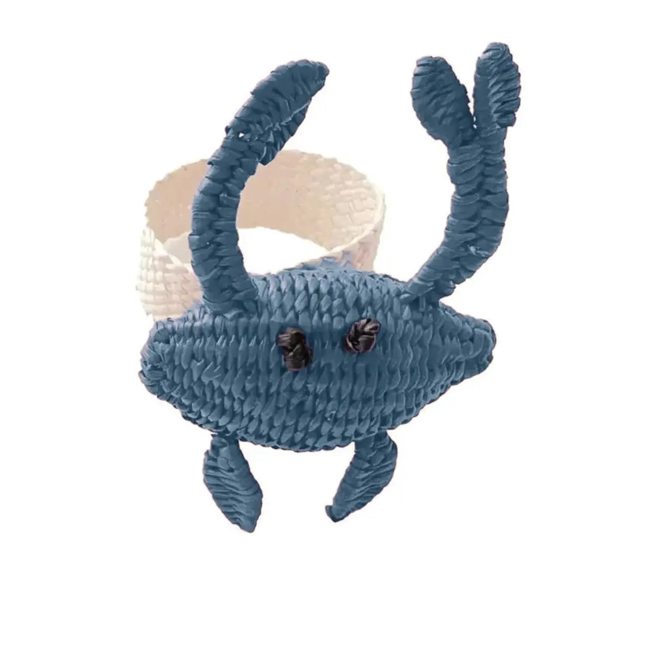 Crab Handwoven Iraca Napkin Ring MacondoForever
