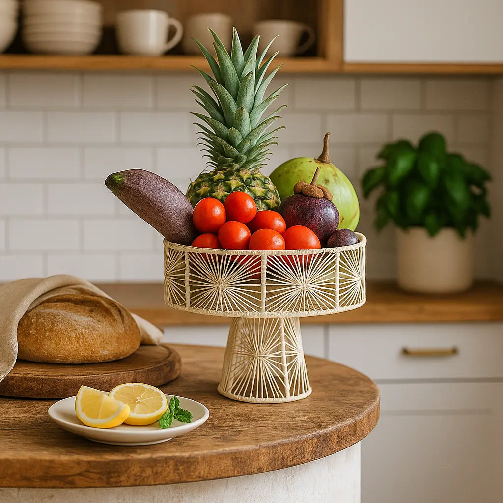 Handwoven Iraca Fruit Stand MacondoForever