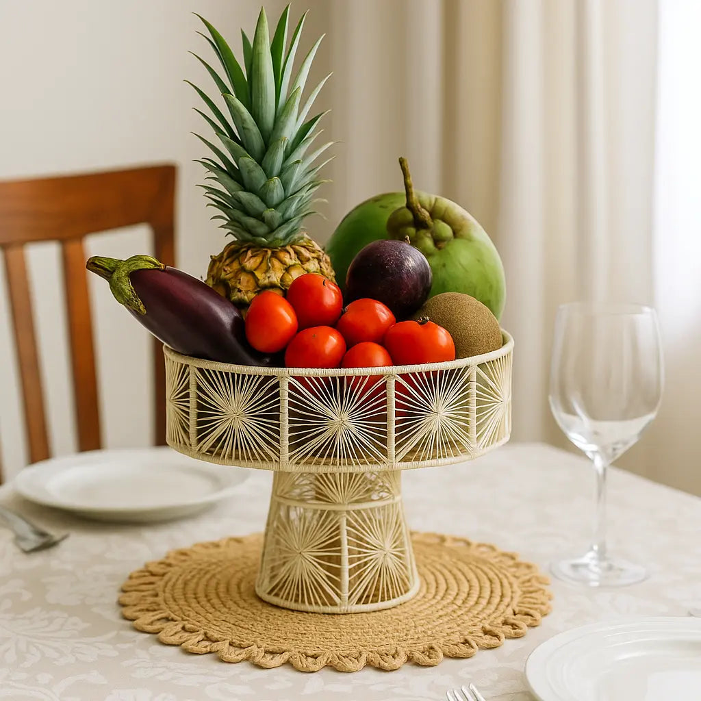 Handwoven Iraca Fruit Stand MacondoForever