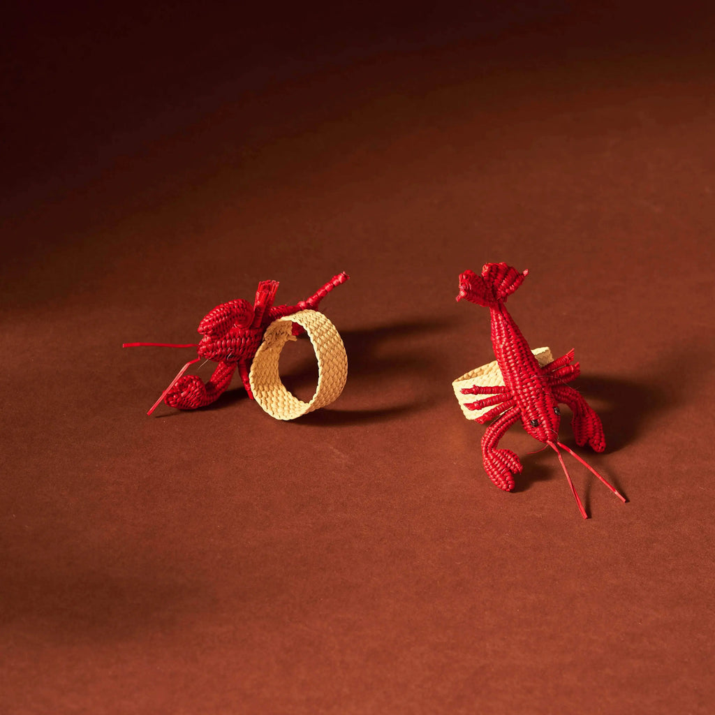 Lobster Handwoven Iraca Napkin Ring MacondoForever