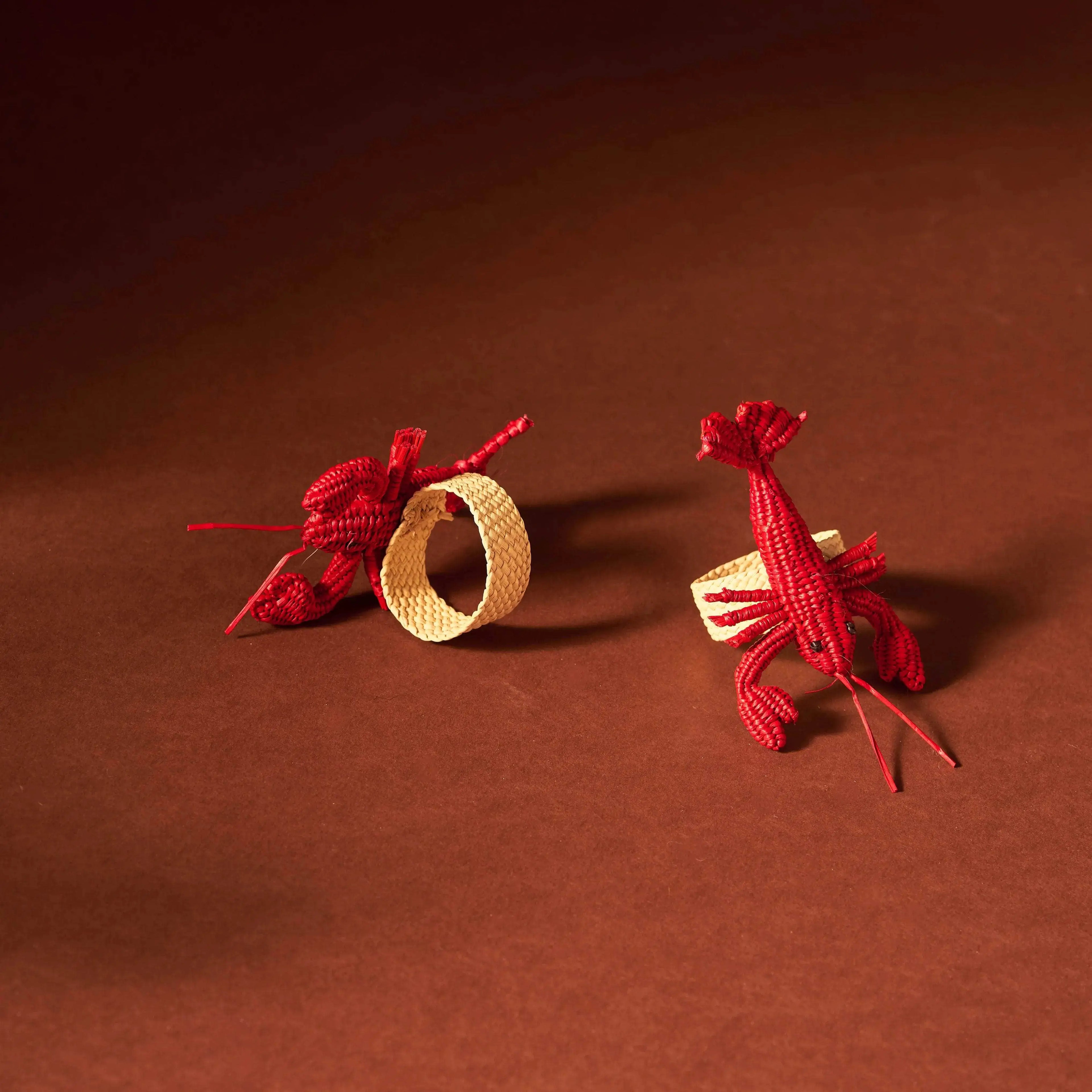 Lobster Handwoven Iraca Napkin Ring MacondoForever