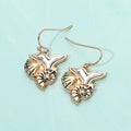 Metal Whale Tail Starfish Conch Shell Dangle Earrings  Earrings