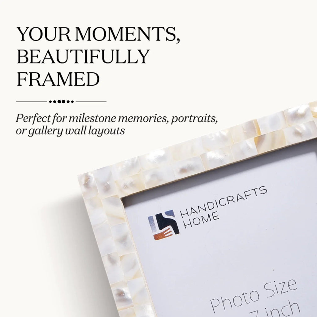 Picture Frame Combo Pack of 3 – Mother Of Pearl Collection, 5" x 7"  Picture Frames